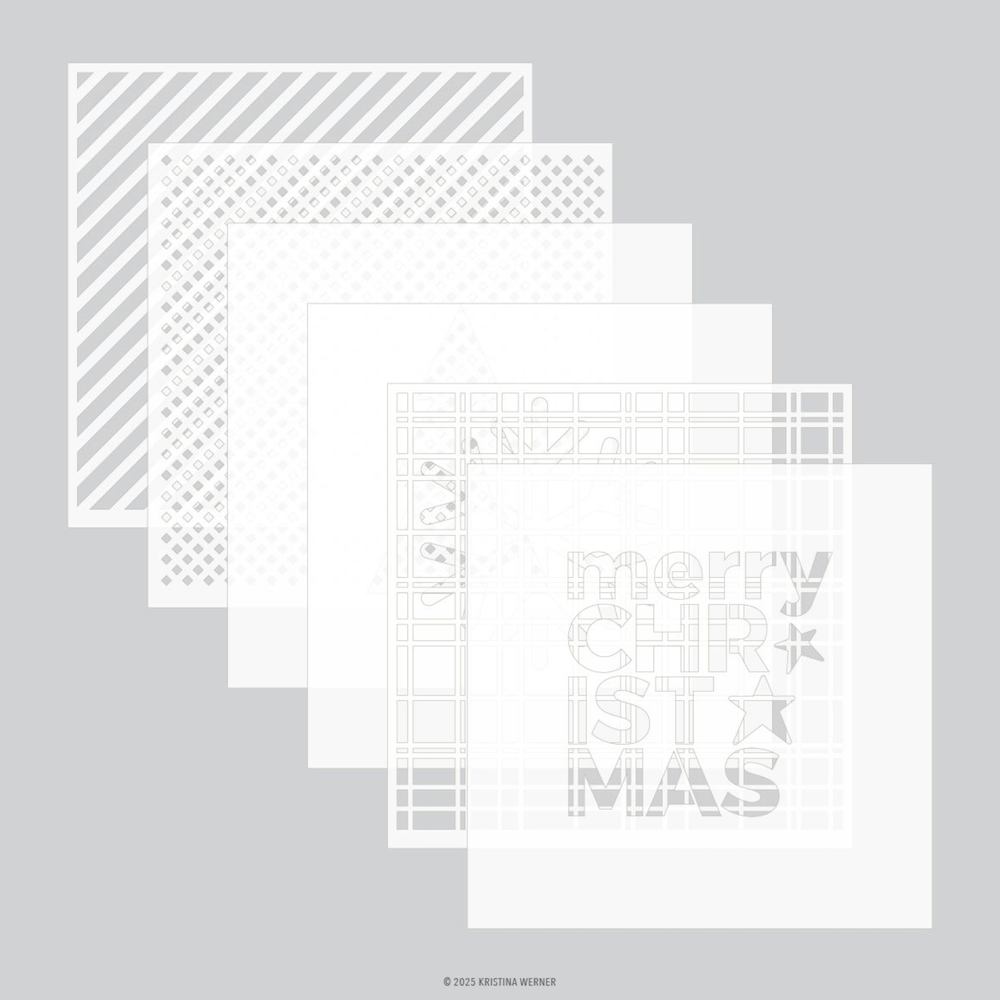 Concord & 9th Kristina Werner Simple Christmas Stamp Die and Stencil Bundle