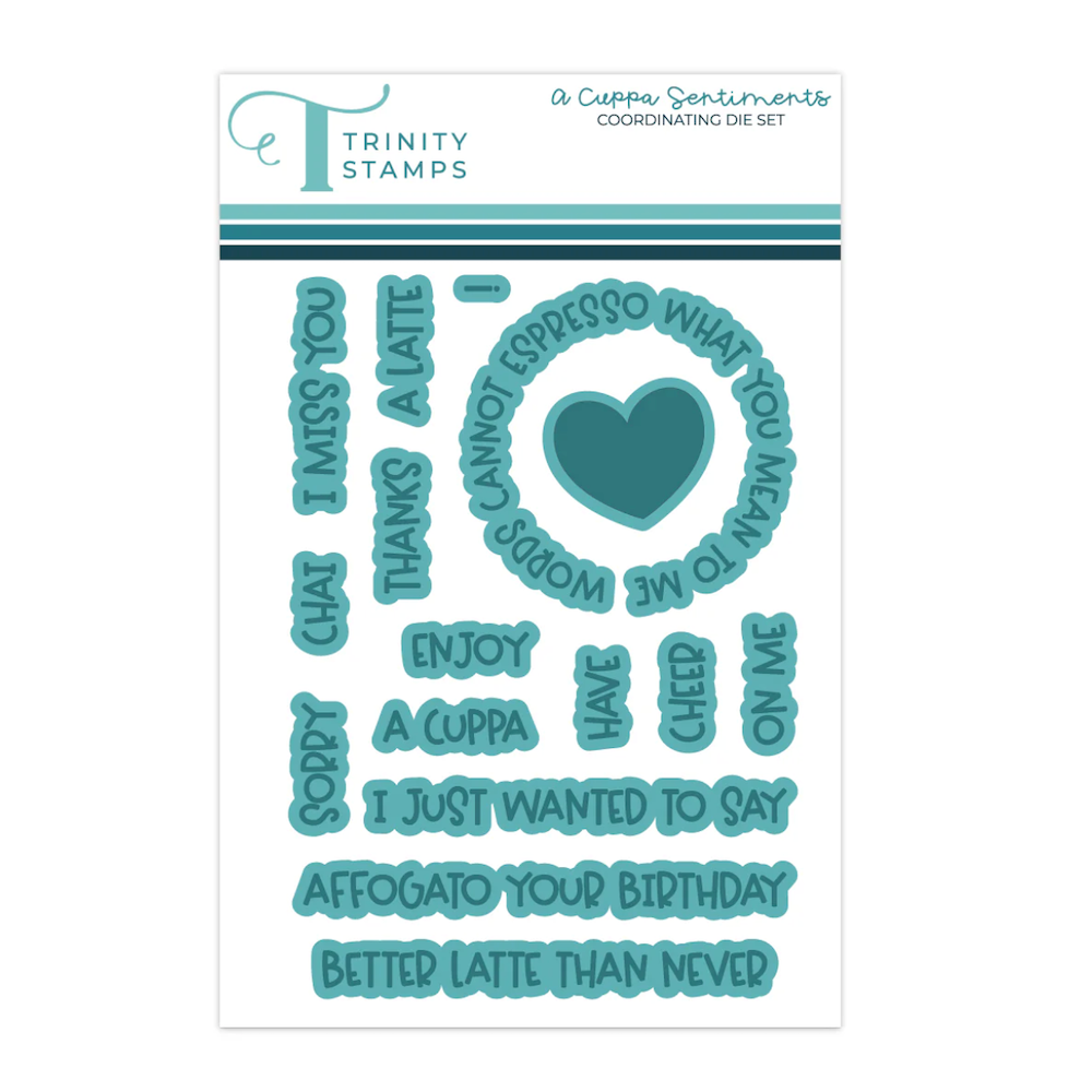 Trinity Stamps A Cuppa Sentiments Stamp and Die Bundle