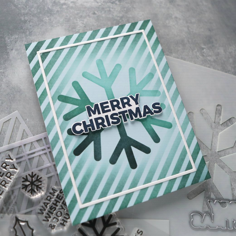 Concord & 9th Kristina Werner Simple Christmas Stamp Die and Stencil Bundle