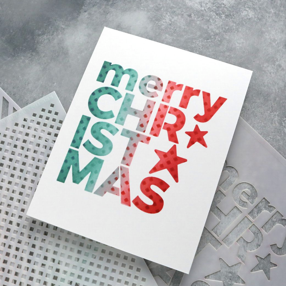 Concord & 9th Kristina Werner Simple Christmas Stamp Die and Stencil Bundle