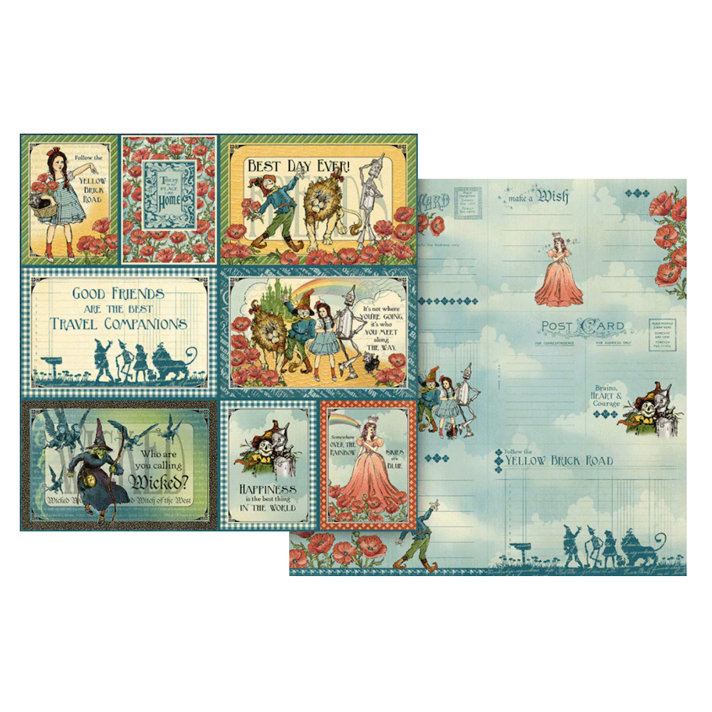 Graphic 45 Wonder Of OZ 8 x 8 Paper Pad 4503120