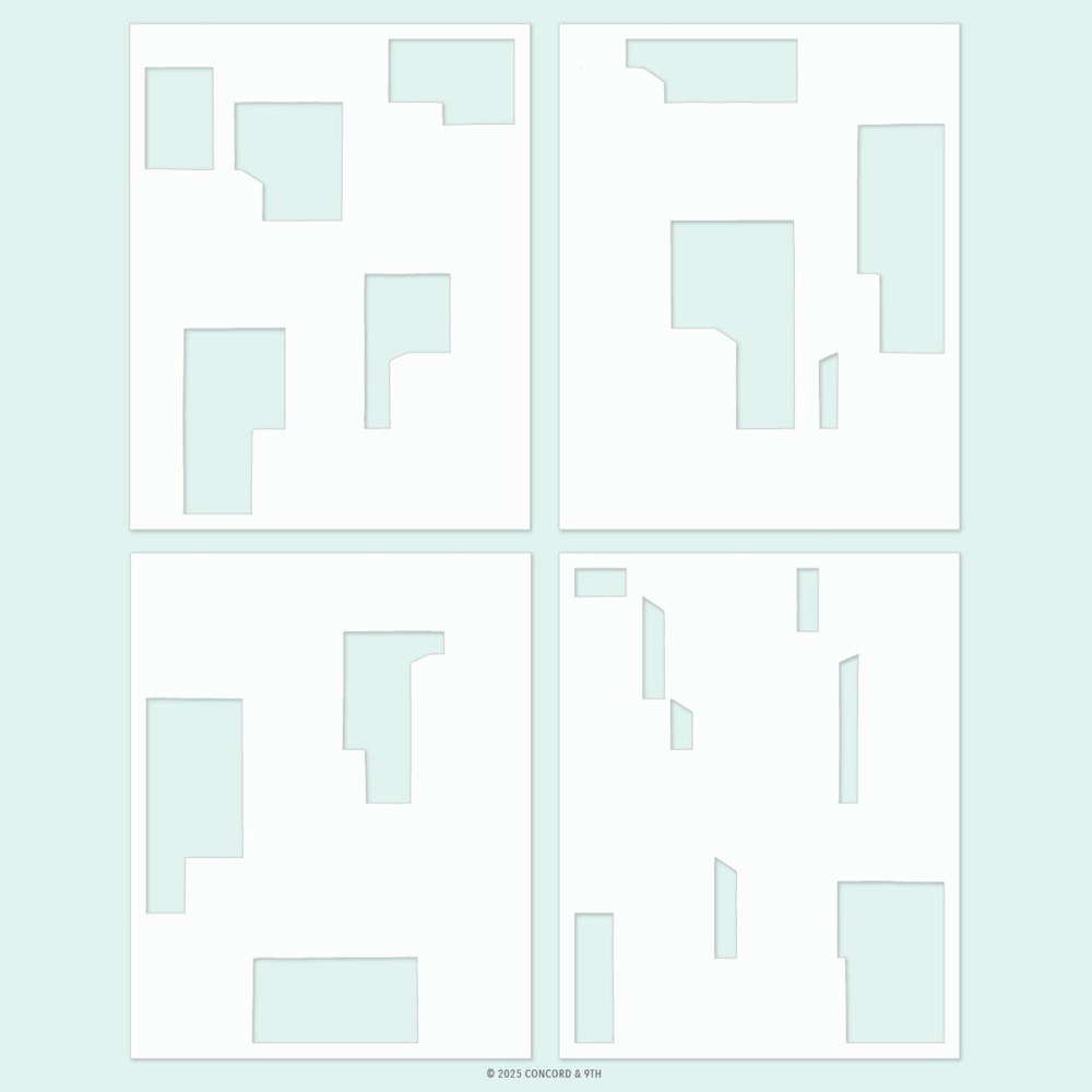 Concord & 9th City Block Stamp Die and Stencil Bundle