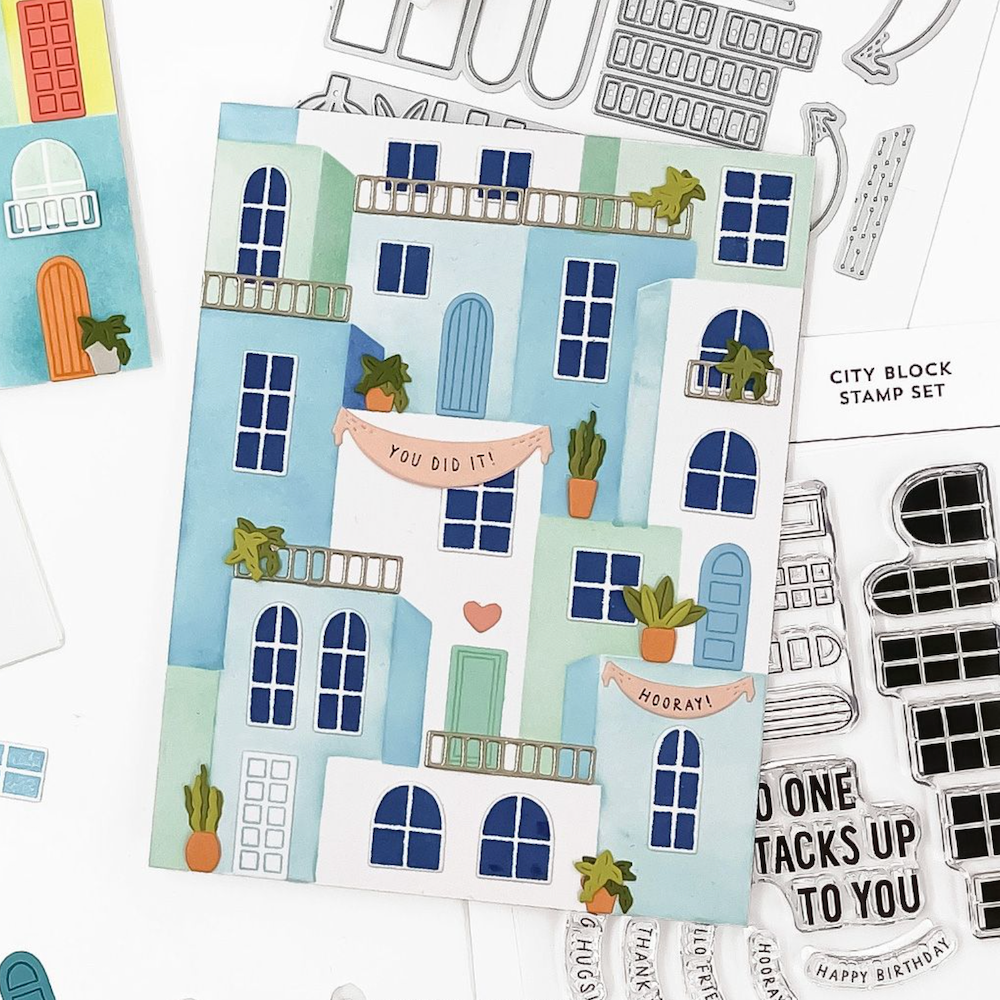 Concord & 9th City Block Stamp Die and Stencil Bundle