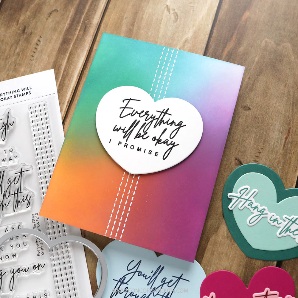 Concord & 9th Kristina Werner Everything Will Be Okay Stamp and Die Bundle