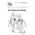 Sweet November Stamps December Turquoise Dragon Clear Stamp Set sns-dt-dr-25