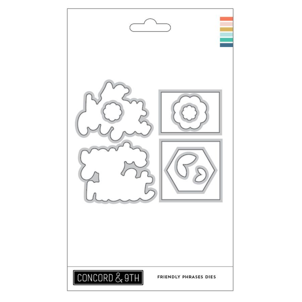 Concord & 9th Friendly Phrases Stamps and Dies Bundle