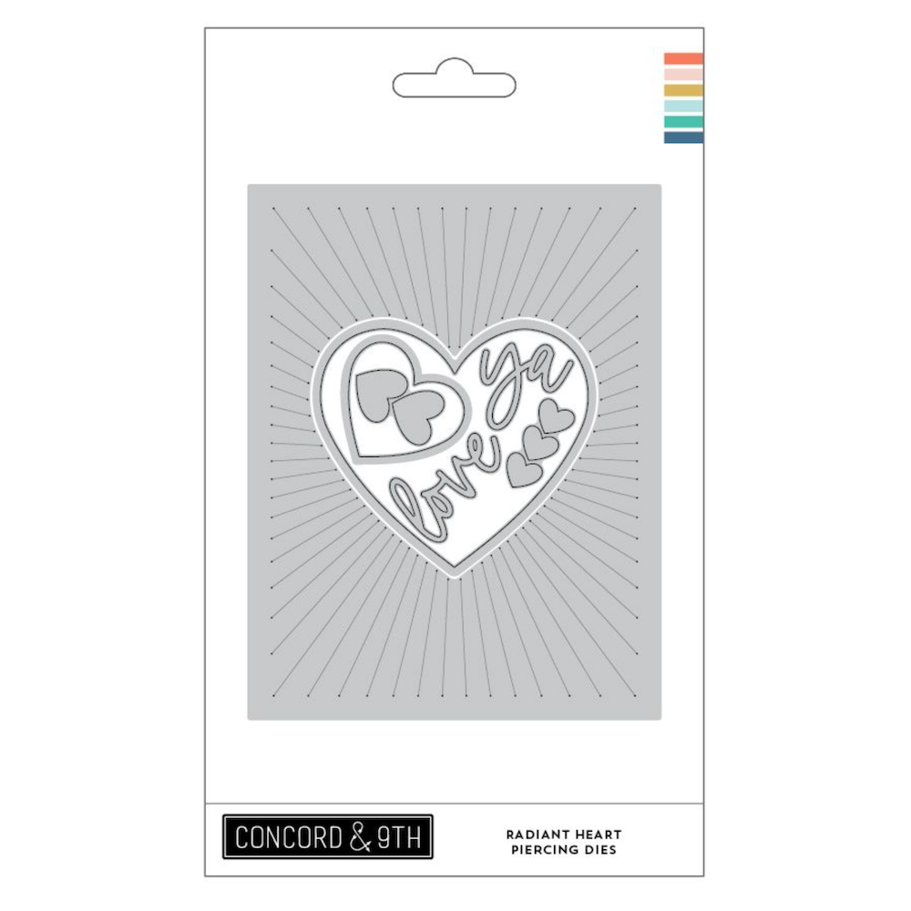 Concord & 9th Radiant Heart Stamps and Dies Bundle