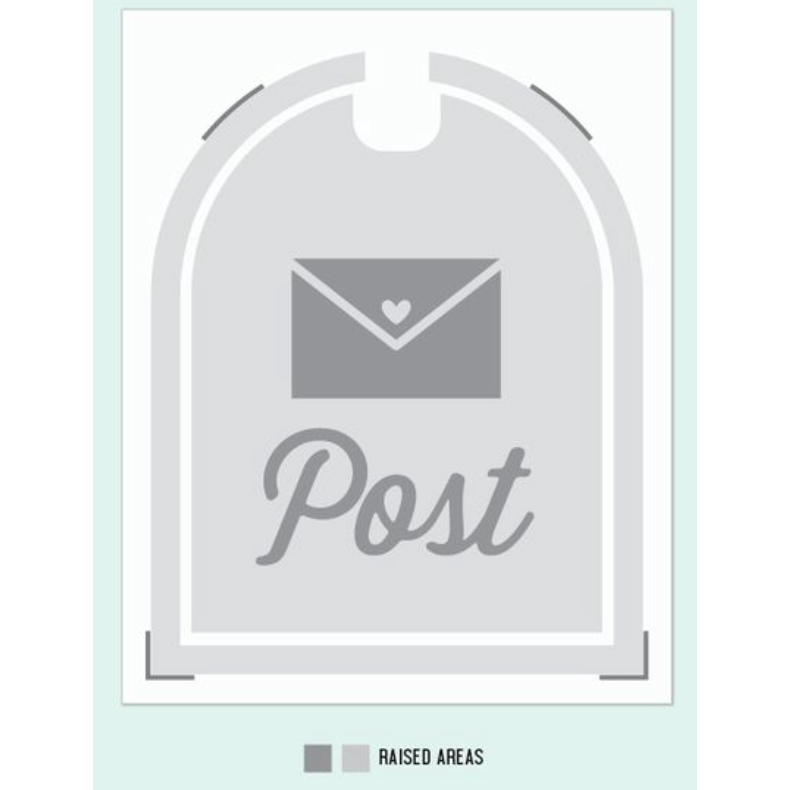 Concord & 9th Happy Mail Stamps Dies and Embossing Folder Bundle