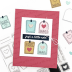 Concord & 9th Happy Mail Stamps Dies and Embossing Folder Bundle