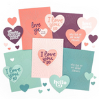 Concord & 9th Radiant Heart Stamps and Dies Bundle