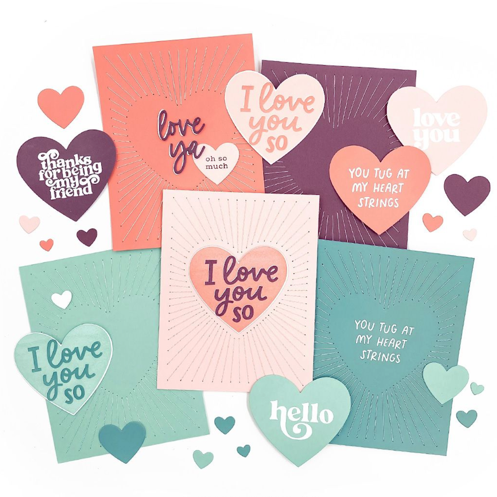 Concord & 9th Radiant Heart Stamps and Dies Bundle