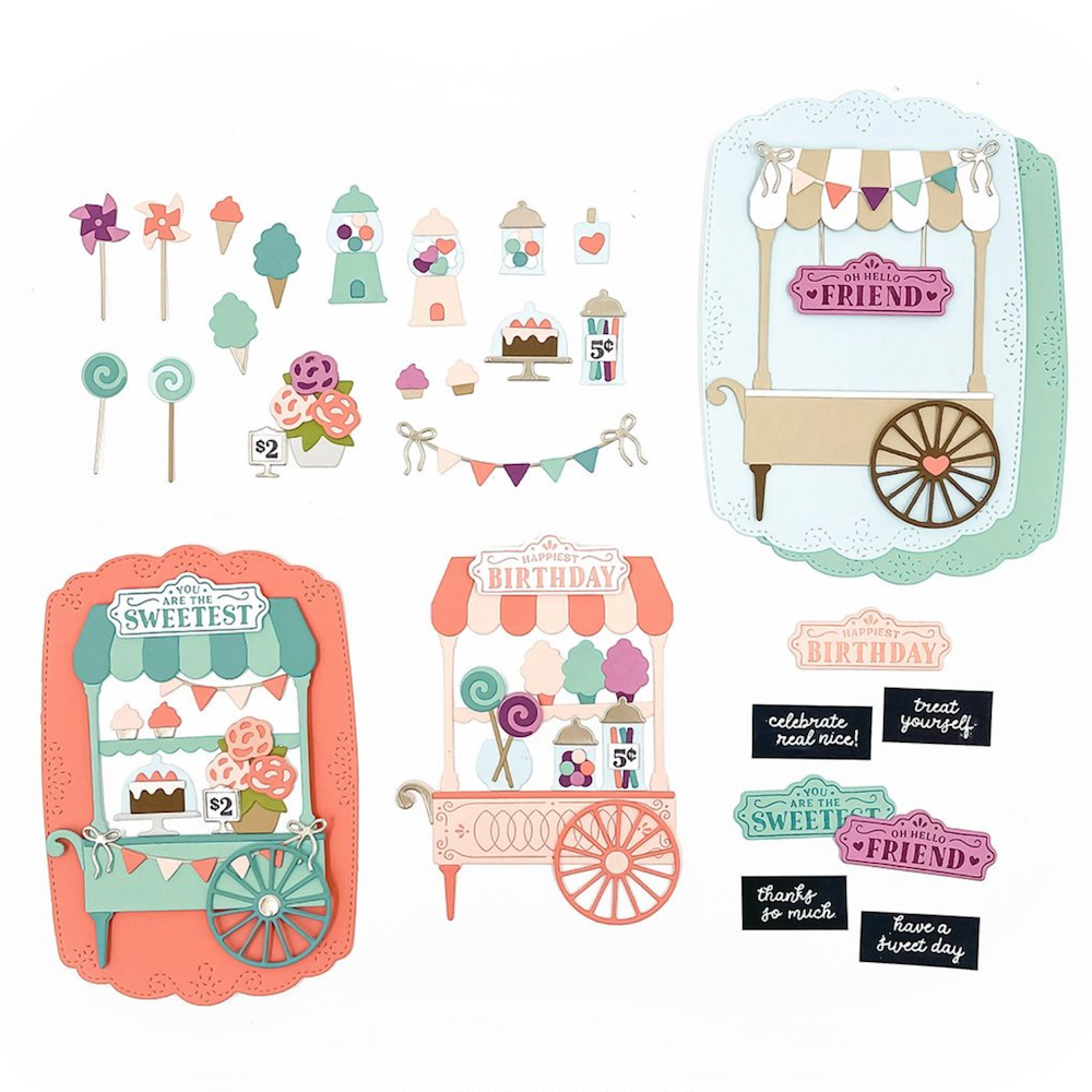 Concord & 9th Sweet-cart Stamps and Dies Bundle