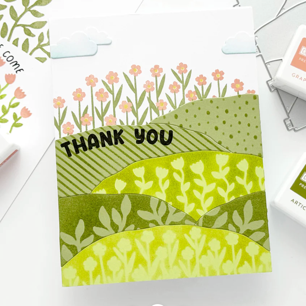 Concord & 9th Hillside Stamps Die and Stencils Bundle