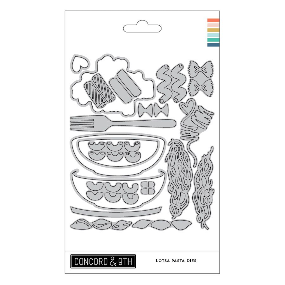 Concord & 9th Lotsa Pasta Turnabout Stamp and Dies Bundle