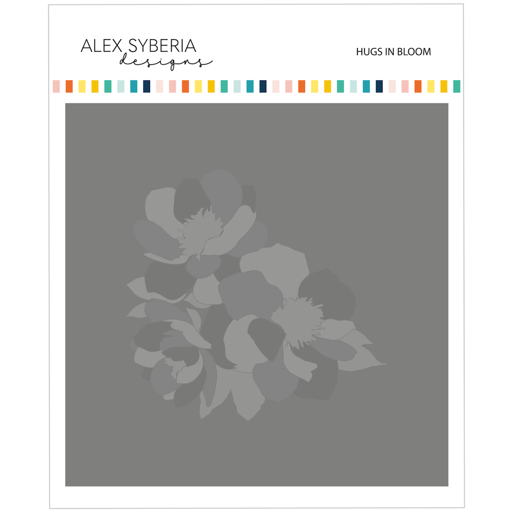 Alex Syberia Designs Hugs in Bloom Press Plate Die and Stencils Bundle