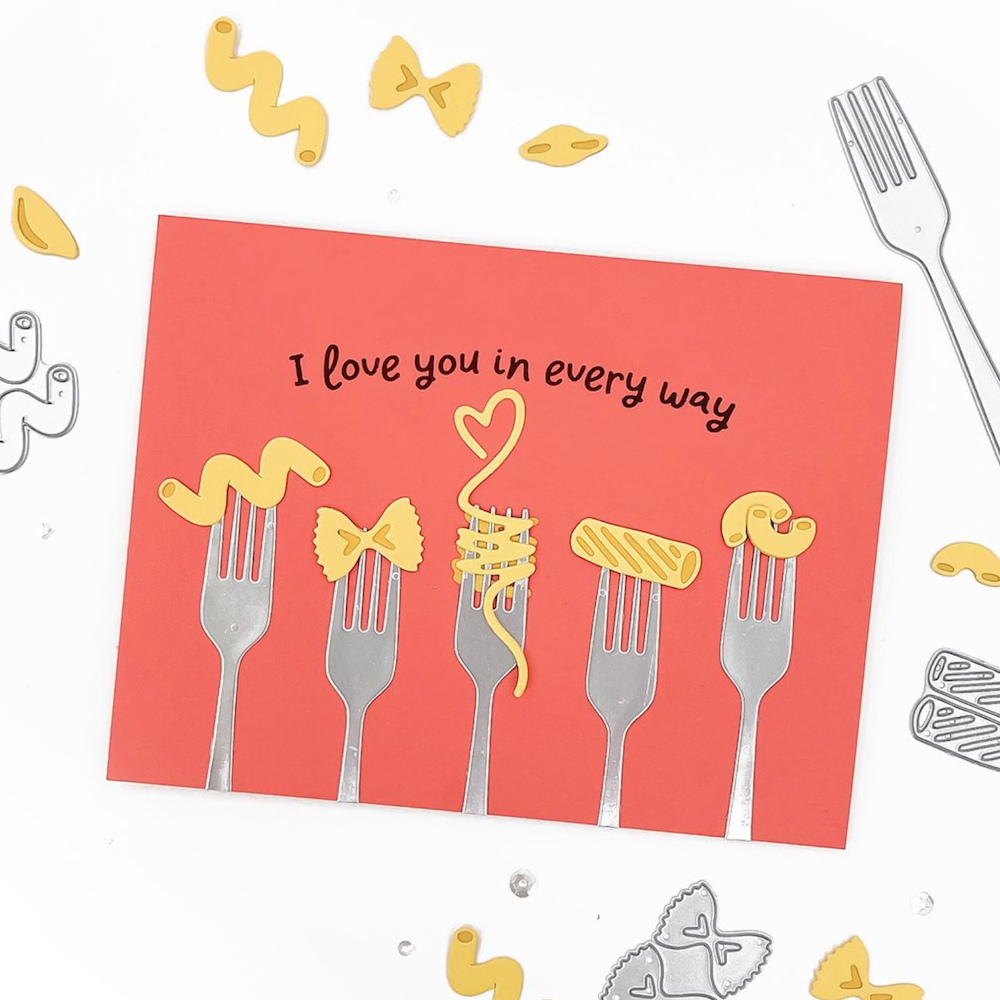 Concord & 9th Lotsa Pasta Turnabout Stamp and Dies Bundle