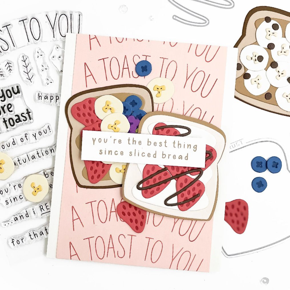 Concord & 9th Toast Time Stamps and Dies Bundle