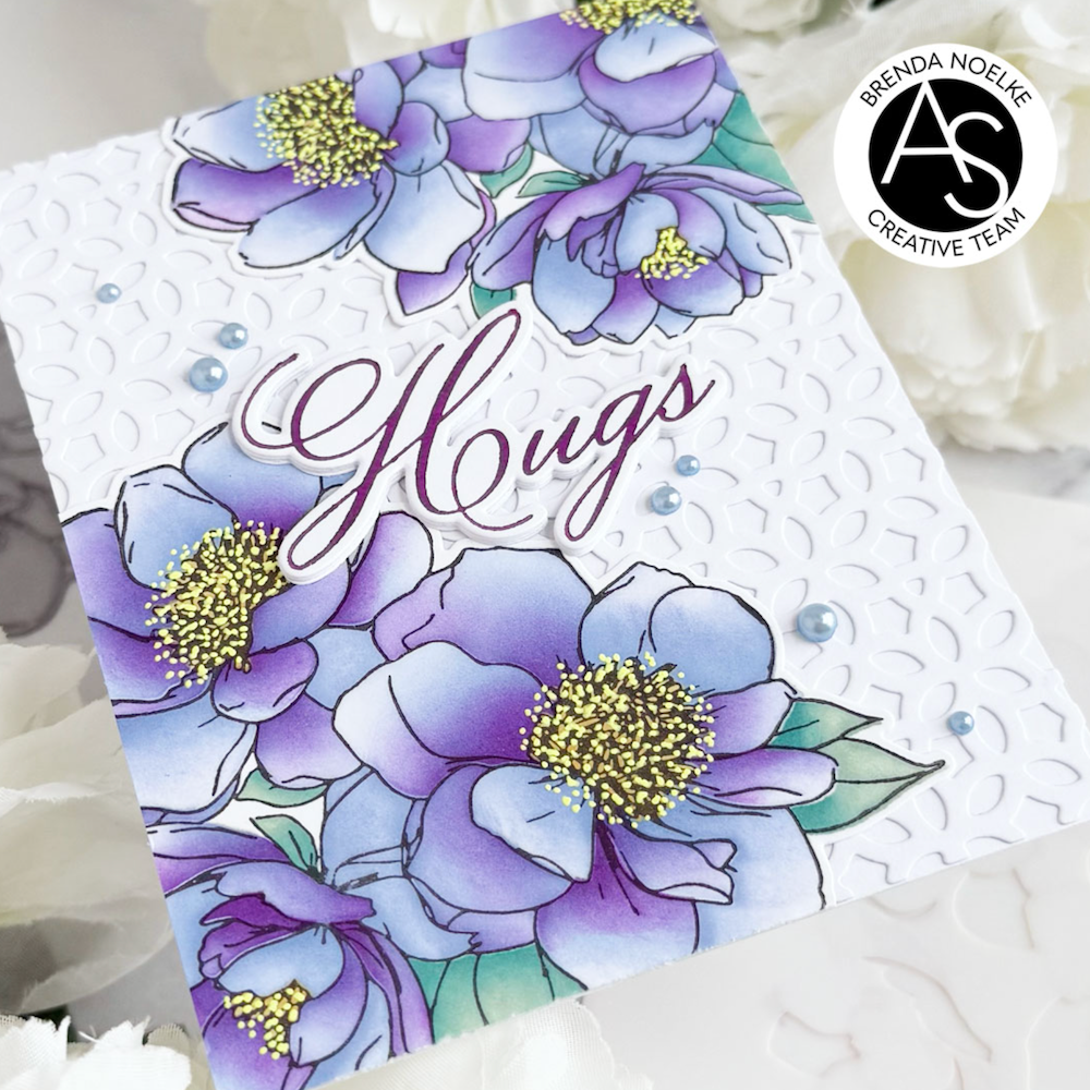 Alex Syberia Designs Hugs in Bloom Press Plate Die and Stencils Bundle