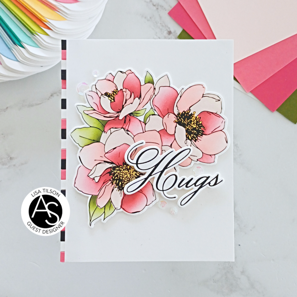Alex Syberia Designs Hugs in Bloom Press Plate Die and Stencils Bundle