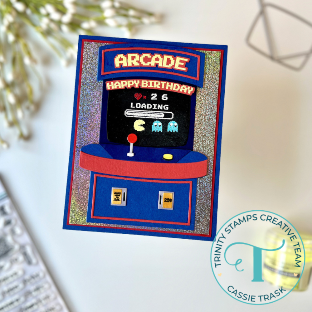 Trinity Stamps 8-Bit Alphabet Stamps and Dies Bundle