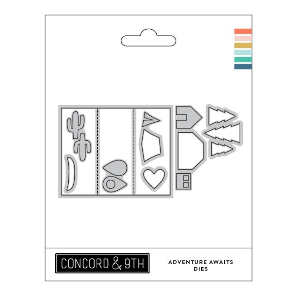 Concord & 9th Adventure Awaits Stamps Dies and Stencils Bundle