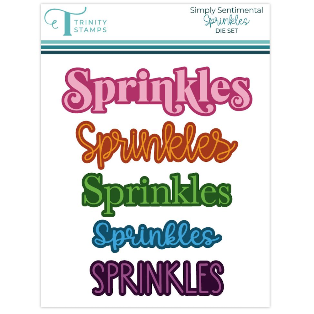 Trinity Stamps Simply Sentimental Sprinkles Stamps and Dies Bundle