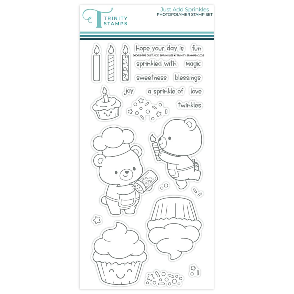 Trinity Stamps Just Add Sprinkles Stamps and Dies Bundle