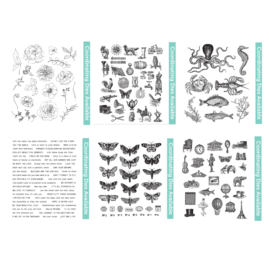 Tim Holtz Cling Rubber Stamps June 2026 Bundle