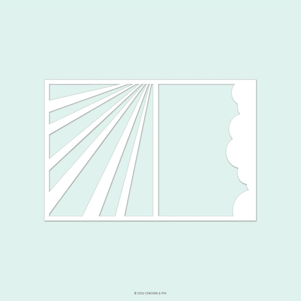 Concord & 9th Clear Skies Stamps Dies and Stencils Bundle