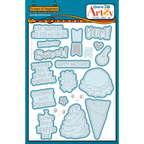 Dare 2B Artzy Scoops of Happiness Stamps and Dies Bundle