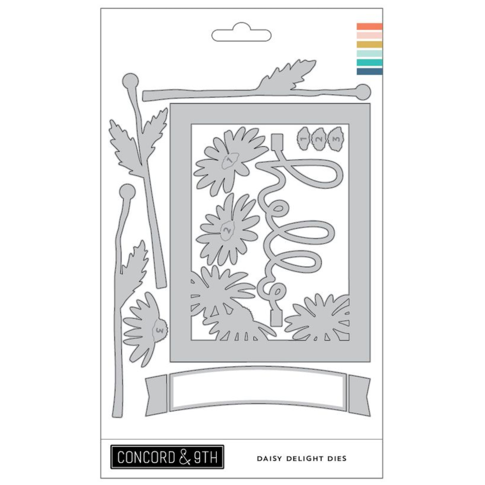 Concord & 9th Daisy Delight Stamps and Dies Bundle