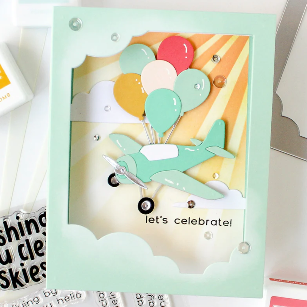 Concord & 9th Clear Skies Stamps Dies and Stencils Bundle