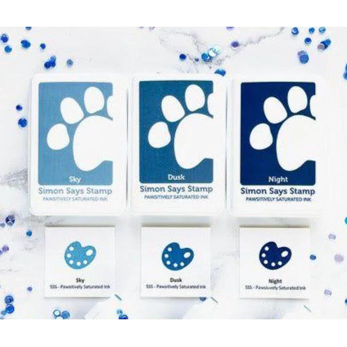 Simon Says Stamp Pawsitively Saturated Ink and Re-Inker Set Gradient 11 ink011full
