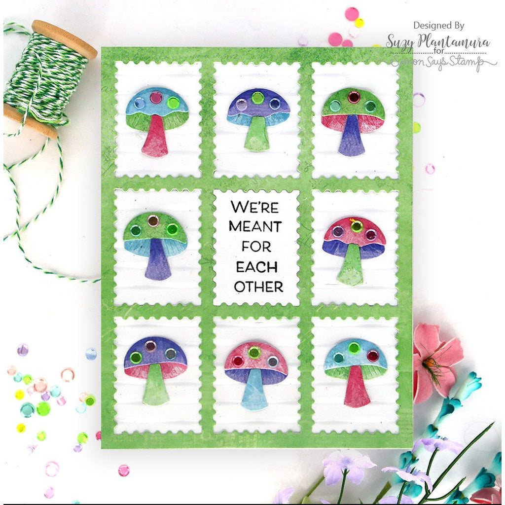 Simon Says Stamp Pocket Full of Mushrooms Wafer Dies s935 Festive Fun Love Card | color-code:ALT04