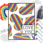 Simon Says Stamps and Dies Lined Heart set919lh To Be Loved Love Card | color-code:ALT04