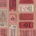 Tim Holtz Fabric By The Yard Red Tickets pwth222 Eclectic Elements Palette