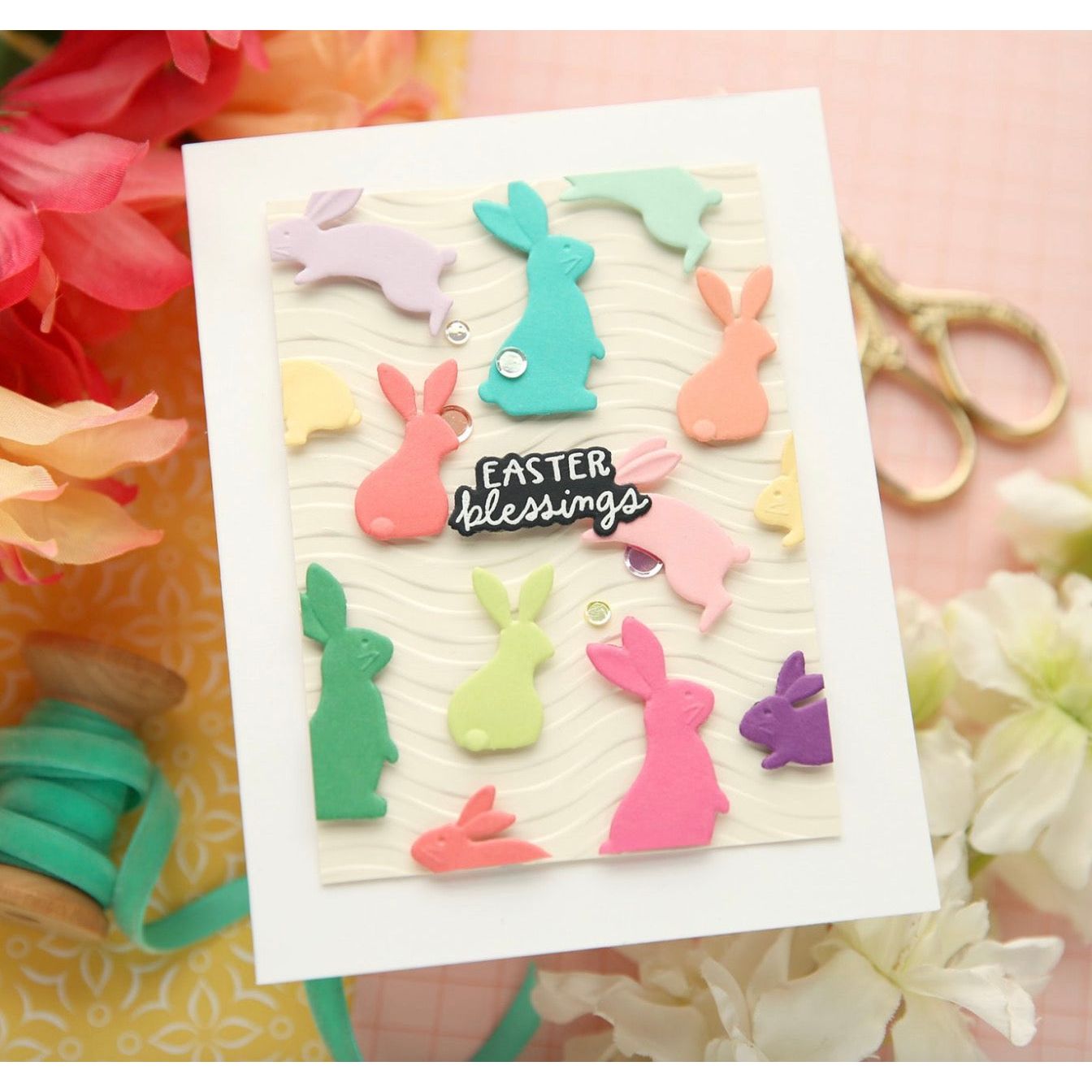 Simon Says Stamp Springtime Bunnies Wafer Dies sd516 Favorite Things Easter Card | color-code:ALT01