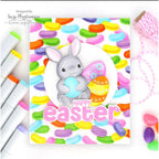 Simon Says Stamp Embossing Folder and Cutting Dies Jellybean Background sfd404 Be Bold Easter Card | color-code:ALT02