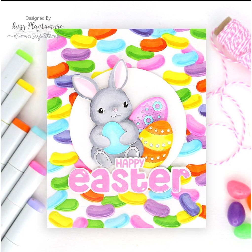 Simon Says Stamp Decorated Eggs Wafer Dies s1008 Favorite Things Easter Card | color-code:ALT05