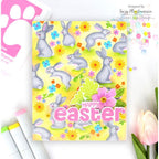 Simon Says Stamp Embossing Folder Springtime Bunnies sf516 Favorite Things Easter Card | color-code:ALT04