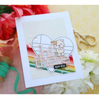 CZ Design Stamps And Dies Noted Heart Smitten Hi There Card | color-code:ALT06
