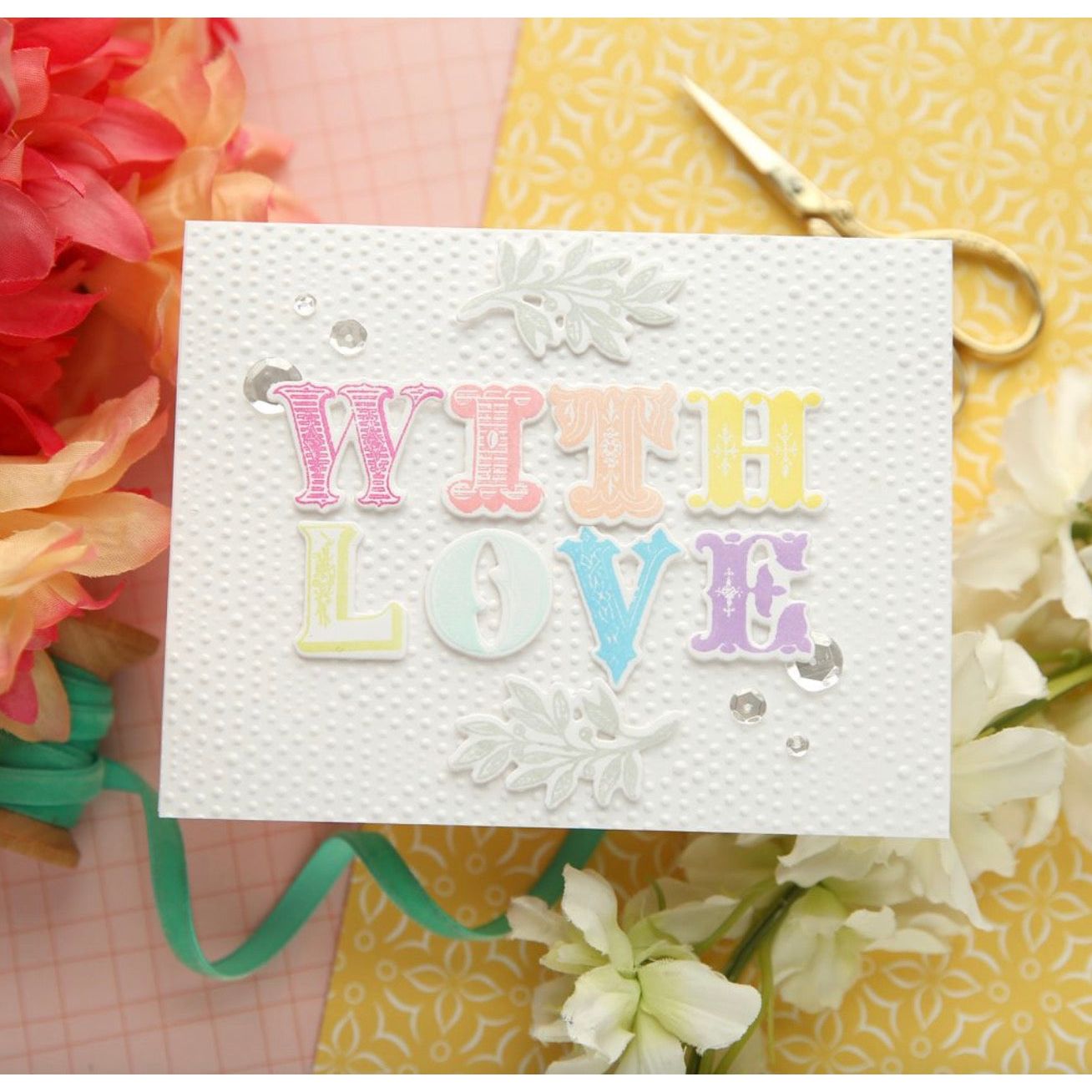 Simon Says Stamp Monogram Wafer Dies 1357sdc You Are My Favorite With Love Card | color-code:ALT02