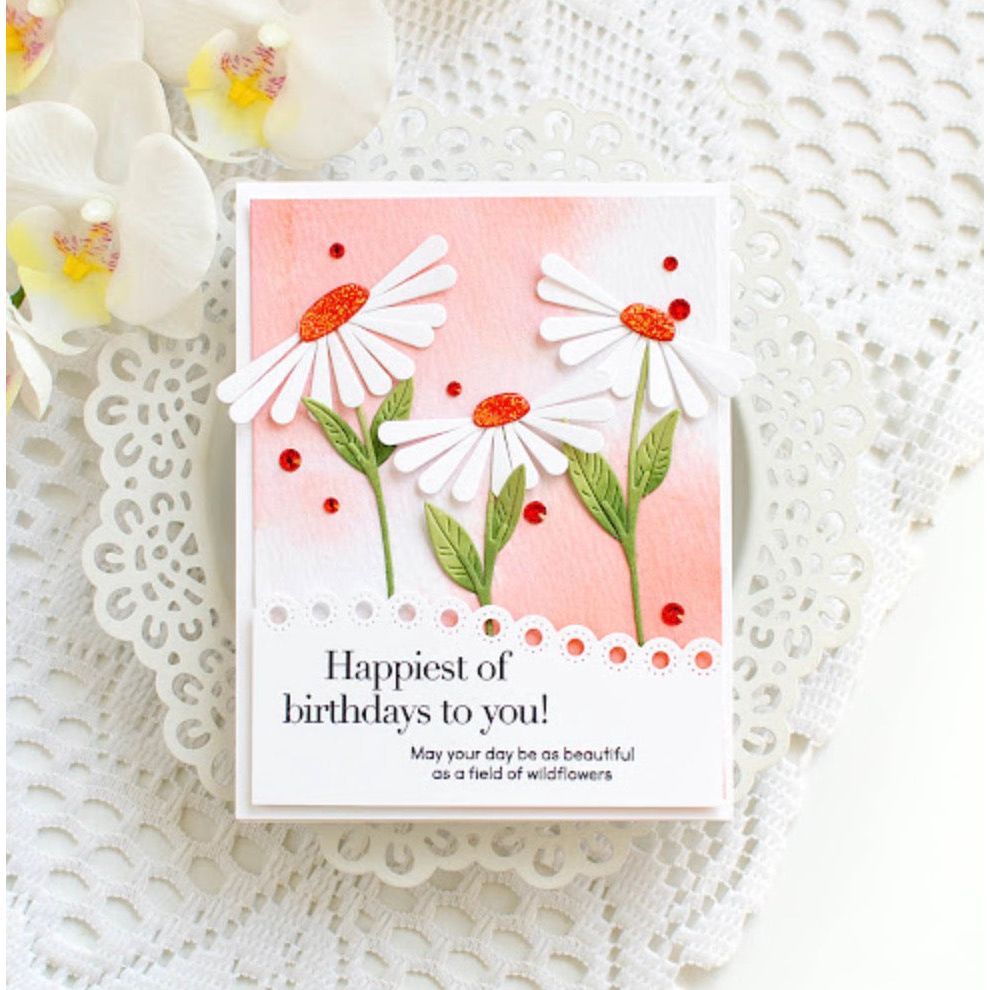 Simon Says Stamp Tilted Daisies Wafer Dies s1016 Friend Like You Birthday Card | color-code:ALT13