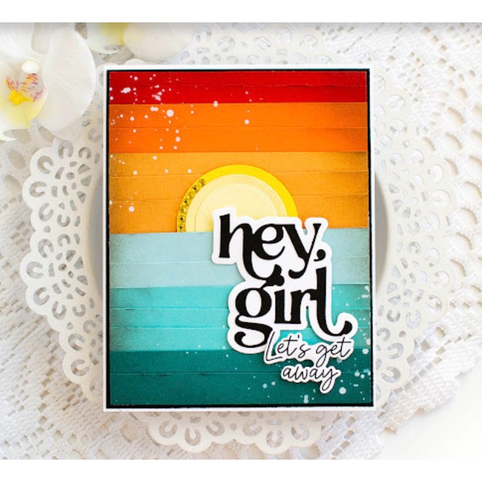 Simon Says Stamp Fancy Hey Girl Wafter Dies 1545sd Heart to Heart Friend Card | color-code:ALT04