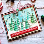Tim Holtz Scribbly Christmas Stamps with Simon Says Stamp Dies Bundle setsc25 Christmas Card