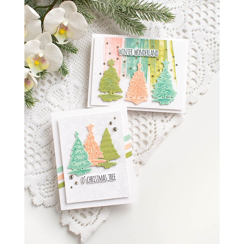 Tim Holtz Scribbly Christmas Stamps with Simon Says Stamp Dies Bundle setsc25 Christmas Cards | color-code:ALT04