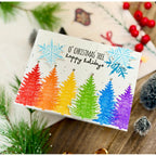 Tim Holtz Scribbly Christmas Stamps with Simon Says Stamp Dies Bundle setsc25 Christmas Card