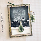 Tim Holtz Scribbly Christmas Stamps with Simon Says Stamp Dies Bundle setsc25 Christmas Decor