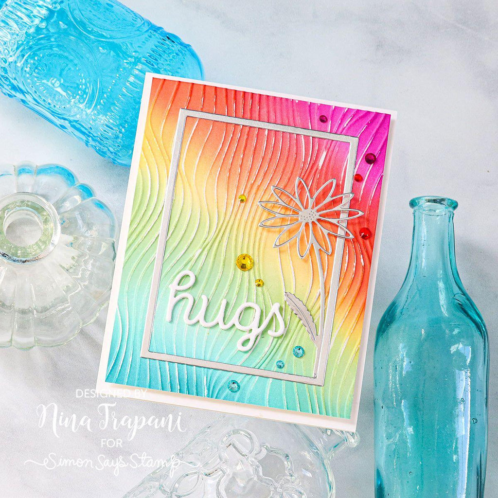 CZ Design Scripty Hugs Wafer Dies czd229 Be Bold Hugs Card