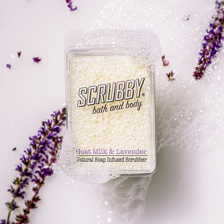 Scrubby Soap Goat Milk And Lavender 91202